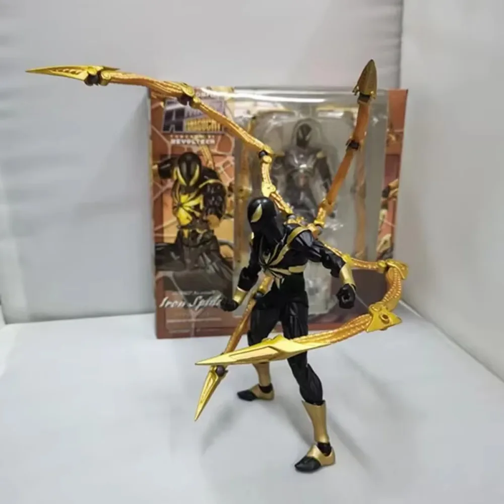 Revoltech 14cm Iron Spider Hero Collectible Action Figure Gift Set - Image 6
