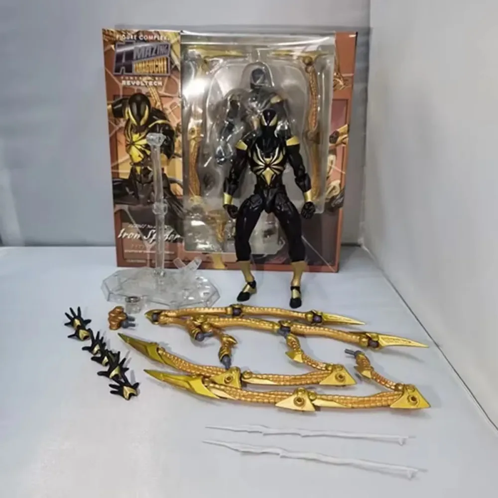 Revoltech 14cm Iron Spider Hero Collectible Action Figure Gift Set - Image 4